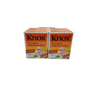 new 7 boxes knox unflavored gelatine 4 envelopes ea.